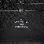 Louis Vuitton Wallet Monogram Eclipse Zippy Horizontal Black — view 7