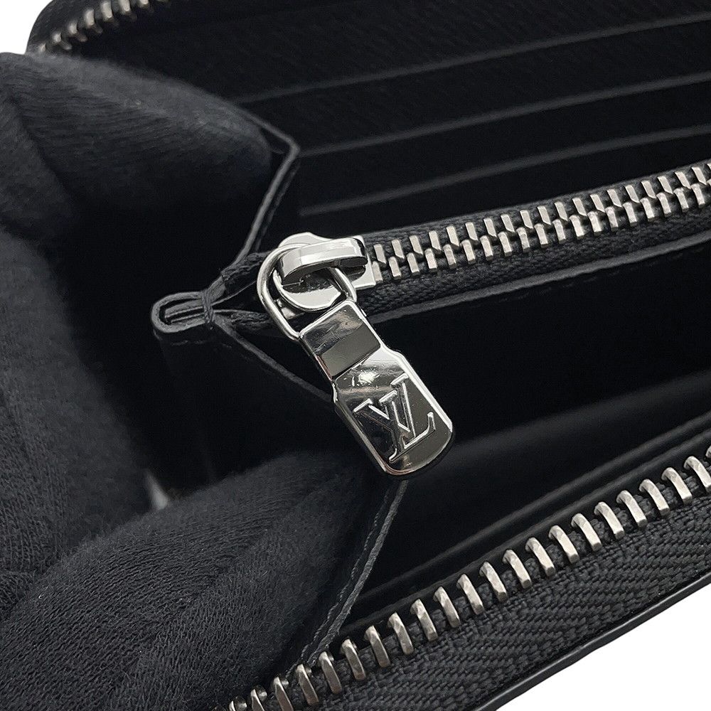Louis Vuitton Wallet Monogram Eclipse Zippy Horizontal Black — view 6