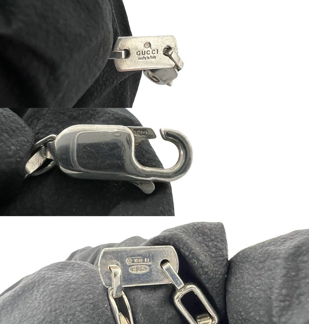 Gucci Vintage Square Chain Bracelet 925 Sterling Silver — view 3