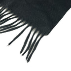 Fendi Shawl Black Dark Brown Cashmere Fur Scarf — view 6