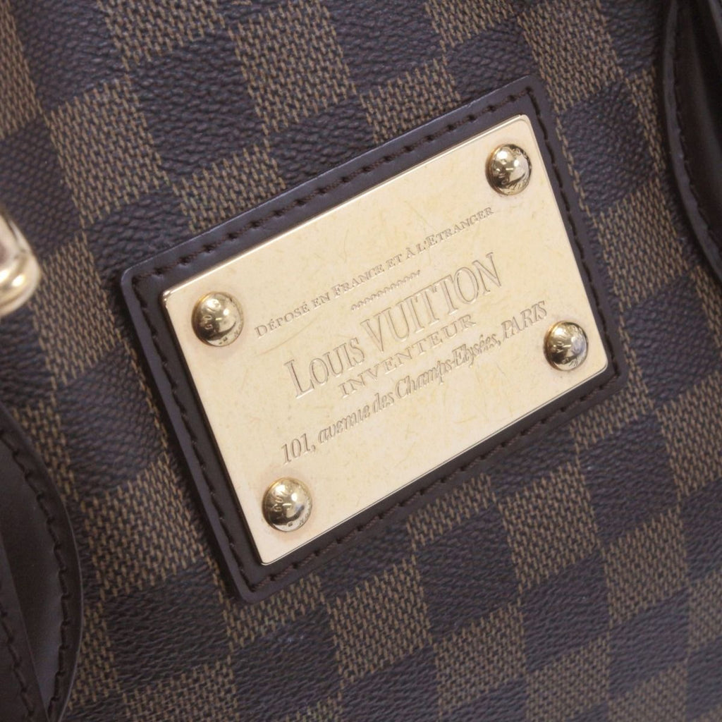 Louis Vuitton Bag Damier Hampstead MM Brown — view 7