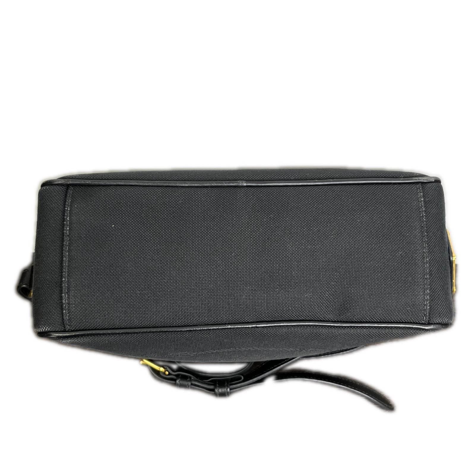 Prada Shoulder Bag Logo Jacquard Ribbon Black — view 4