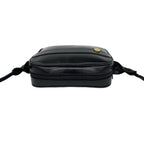 Gucci Vintage GG Logo Leather Mini Shoulder Bag Crossbody Pochette Black — view 4
