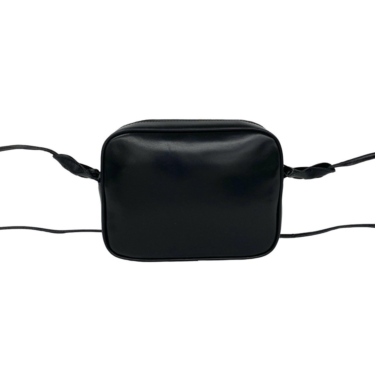 Gucci Vintage GG Logo Leather Mini Shoulder Bag Crossbody Pochette Black — view 3
