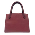 Prada Handbag Monochrome Saffiano Leather Wine