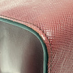 Prada Handbag Monochrome Saffiano Leather Wine — view 6