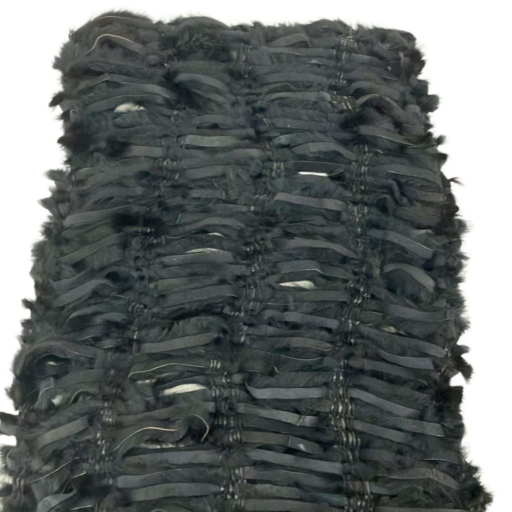 Fendi Shawl Black Fur Scarf — view 4