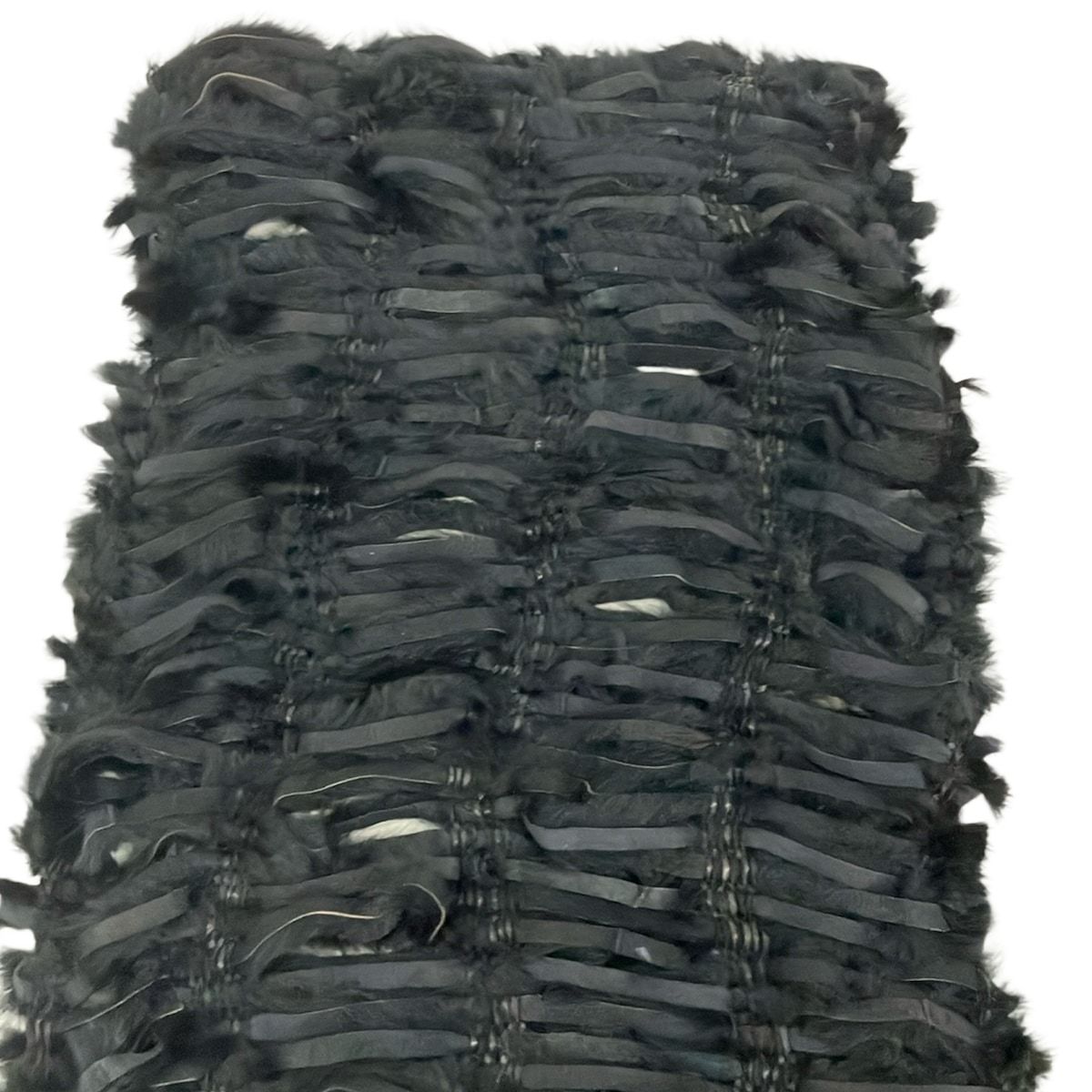 Fendi Shawl Black Fur Scarf — view 4