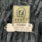 Fendi Shawl Black Fur Scarf — view 2