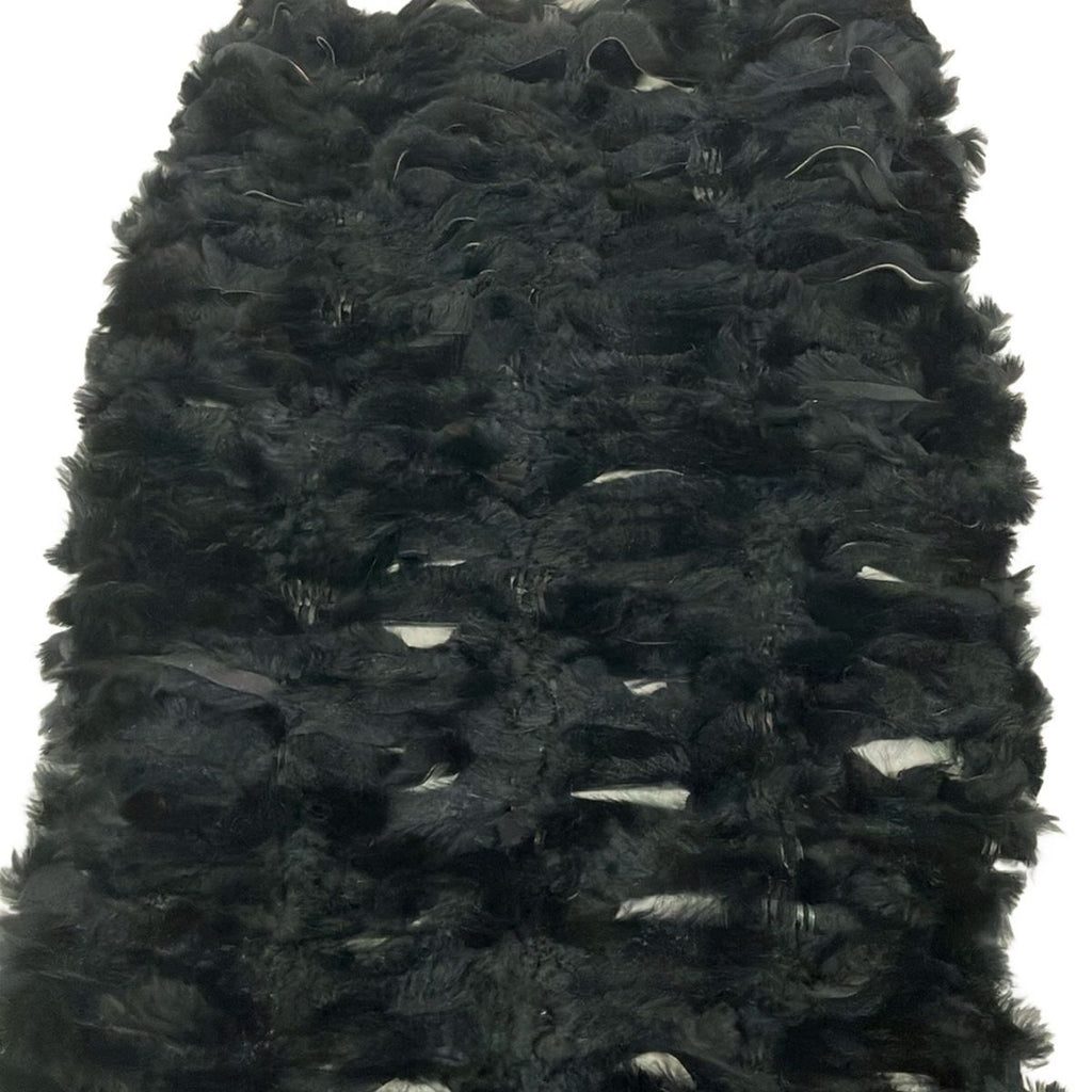 Fendi Shawl Black Fur Scarf — view 3