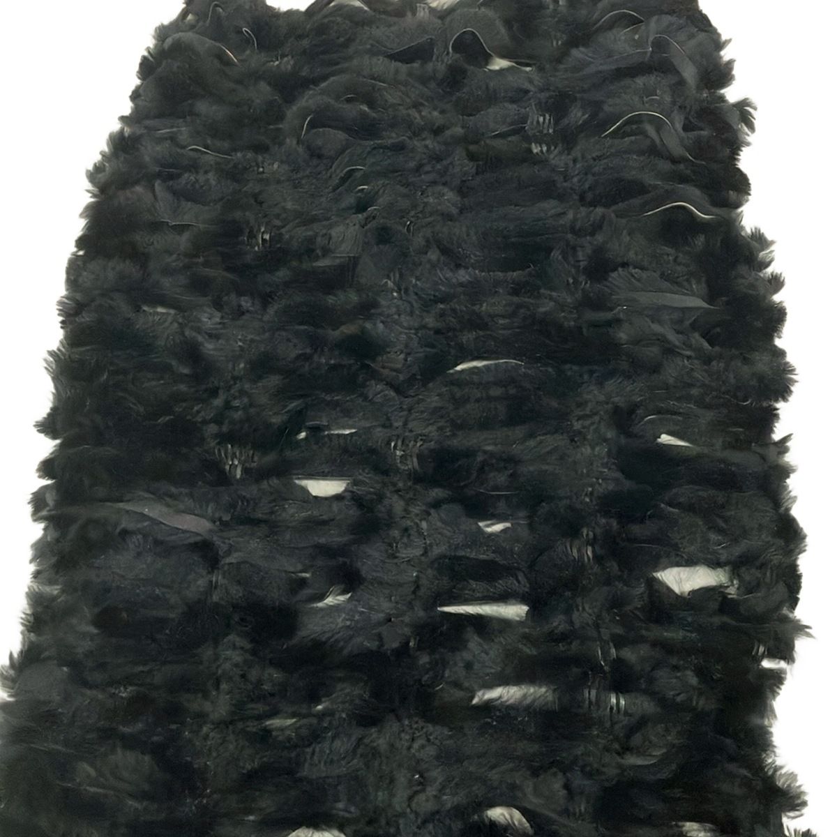 Fendi Shawl Black Fur Scarf — view 3