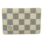 Louis Vuitton Card Case Damier Pocket Organizer Azur Initial