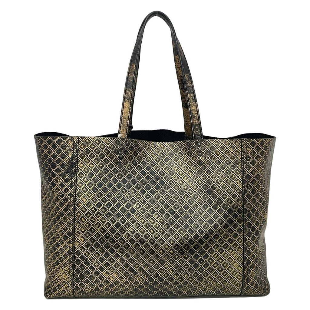 Bottega Veneta Tote Bag Intreciating Omirage Black Gold Leather — view 3