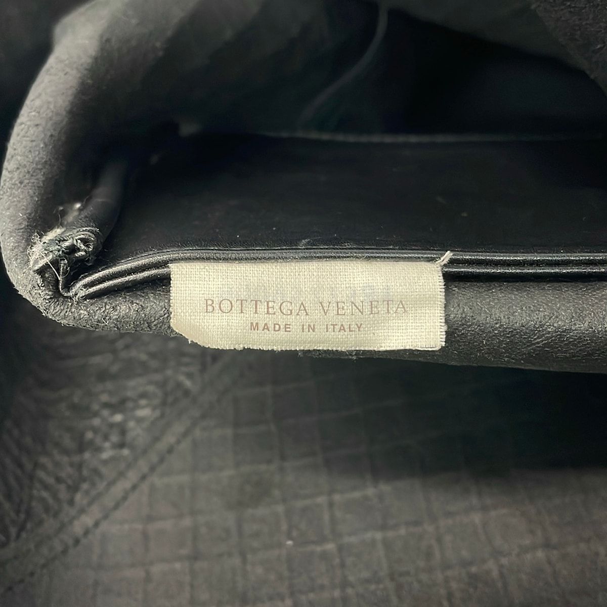 Bottega Veneta Tote Bag Intreciating Omirage Black Gold Leather — view 8