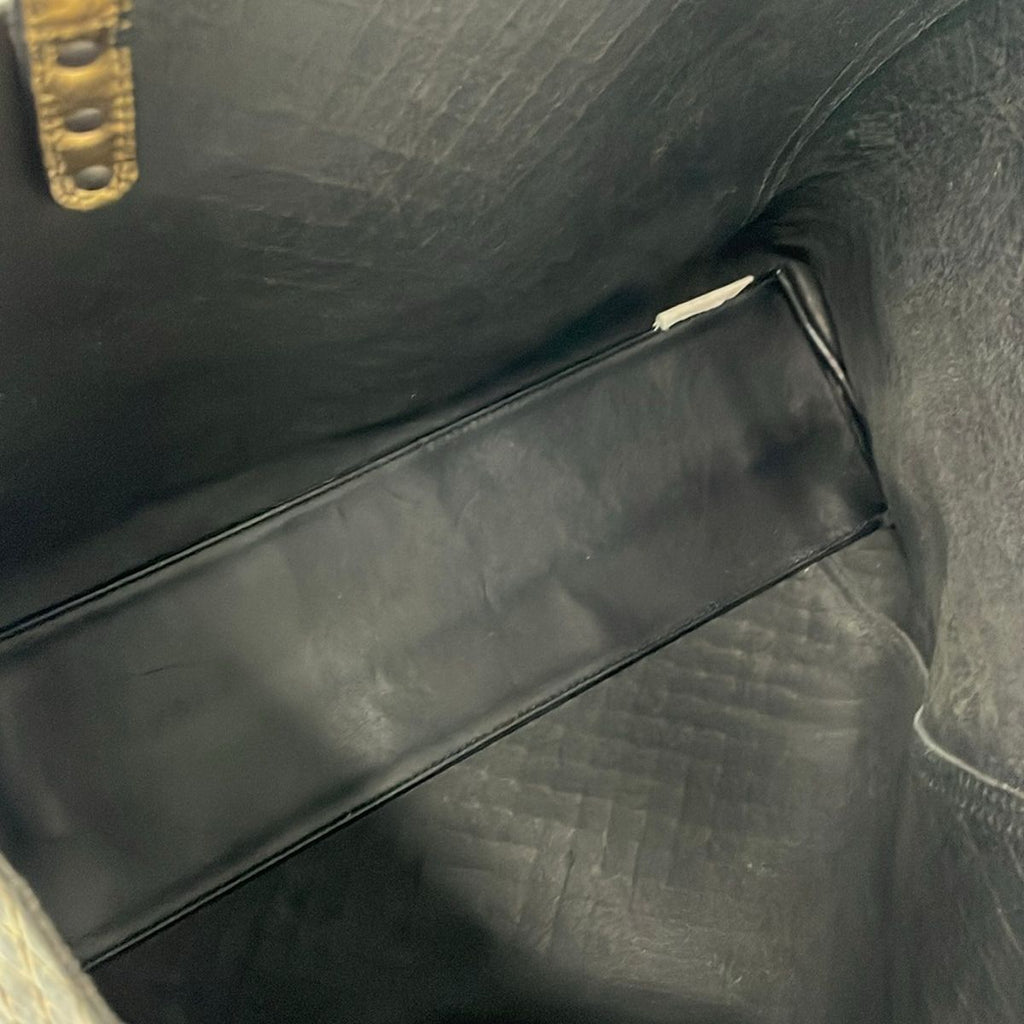 Bottega Veneta Tote Bag Intreciating Omirage Black Gold Leather — view 7