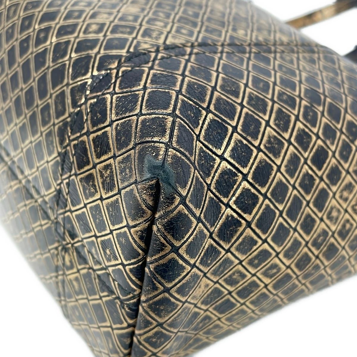 Bottega Veneta Tote Bag Intreciating Omirage Black Gold Leather — view 6
