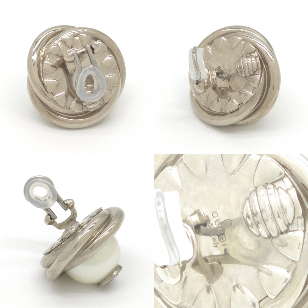 Gucci Interlocking Pearl Earrings Glass Twist — view 4