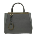 Fendi Tote Bag Petite Toujour Dark Gray Leather