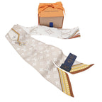Louis Vuitton Bandeau BB Ultimate for Beige White Silk Gift Scarf