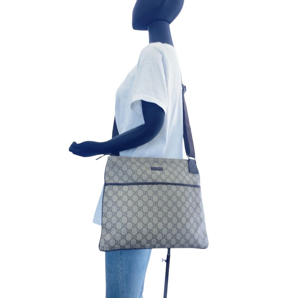 Gucci Beige Brown Silver Shoulder Bag — view 6