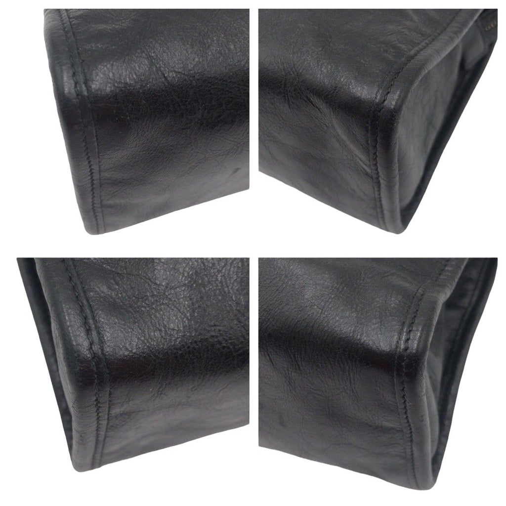 Gucci Interlocking Black Leather Clutch Bag — view 4