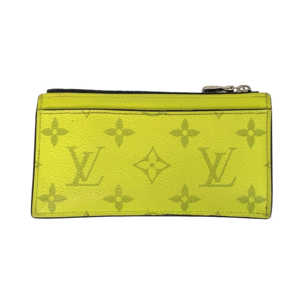 Louis Vuitton Taigarama Coincard Holder Jaune Yellow Coin Case Fragment — view 2