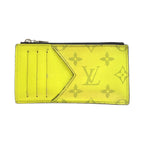 Louis Vuitton Taigarama Coincard Holder Jaune Yellow Coin Case Fragment
