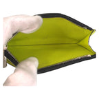 Louis Vuitton Taigarama Coincard Holder Jaune Yellow Coin Case Fragment — view 4