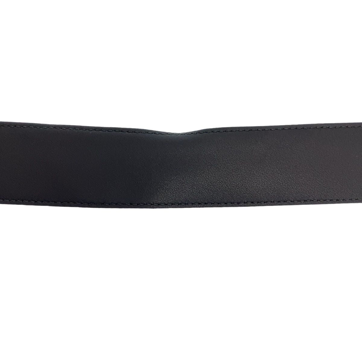 Gucci GG Marmont 85 34 Inch Black Silver Leather Belt Buckle — view 7