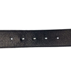 Gucci GG Marmont 85 34 Inch Black Silver Leather Belt Buckle — view 8