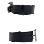 Gucci GG Marmont 85 34 Inch Black Silver Leather Belt Buckle — view 6