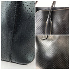 Prada Triangular Black Silver Tote Bag — view 5
