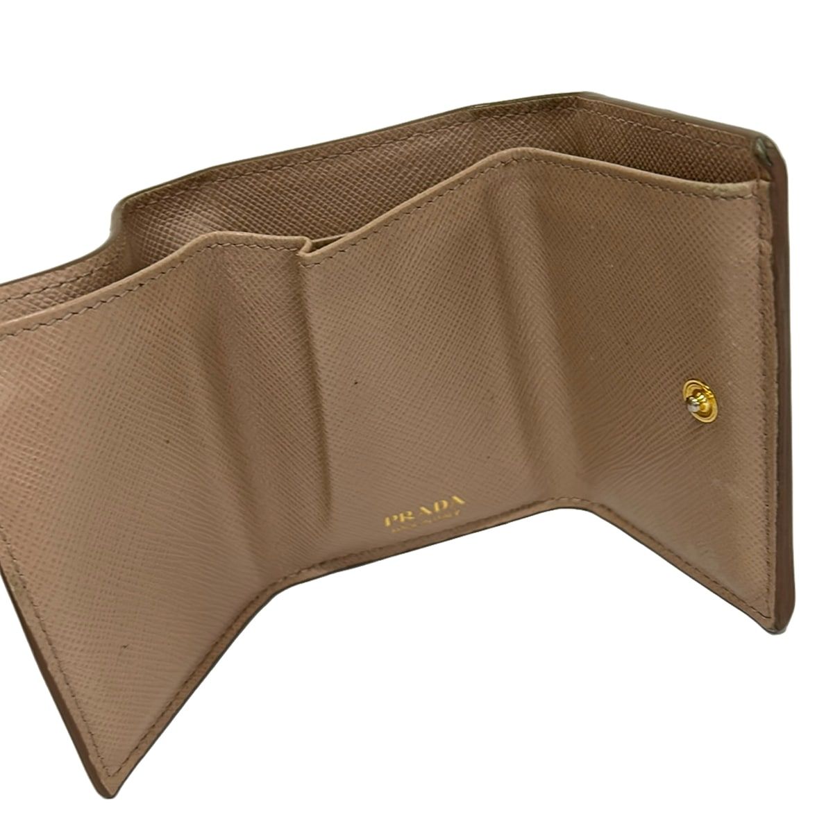 Prada Beige Leather Wallet — view 3