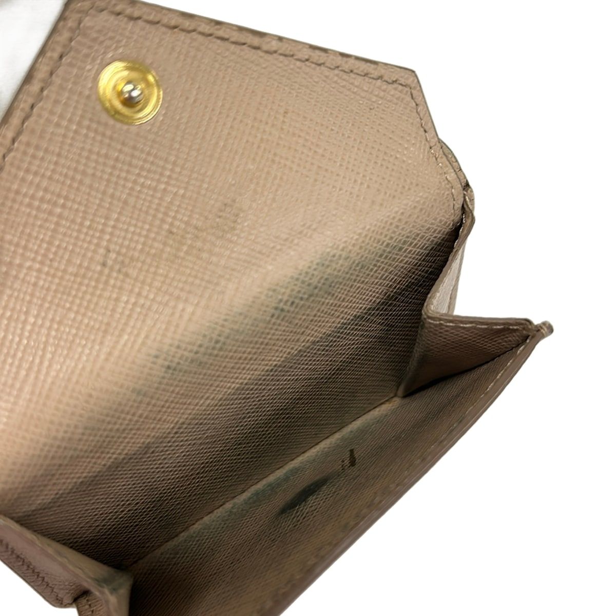 Prada Beige Leather Wallet — view 5