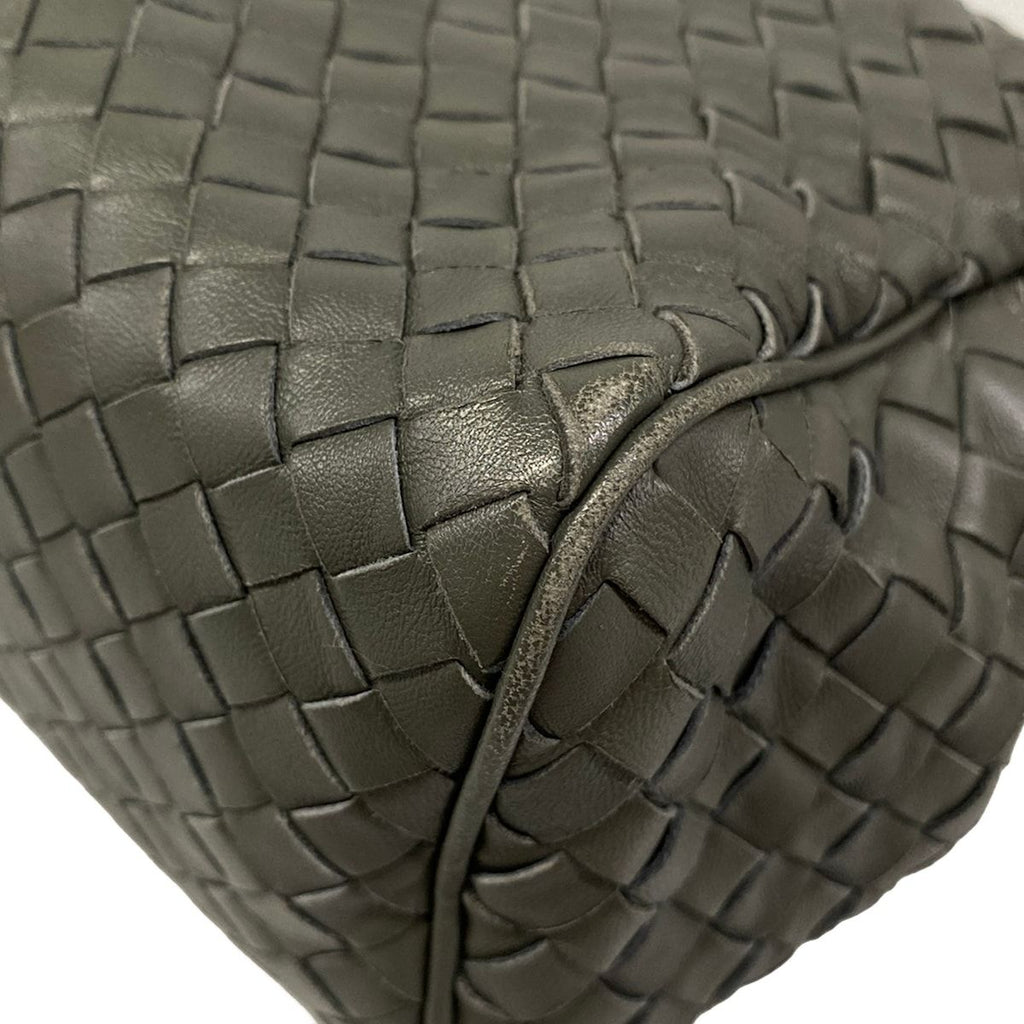 Bottega Veneta Handbag Intrecciato Dark Gray Leather — view 6