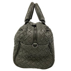 Bottega Veneta Handbag Intrecciato Dark Gray Leather — view 2