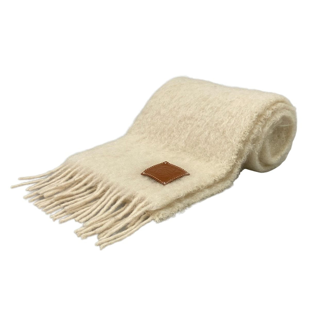Loewe Scarf Ivory Wool