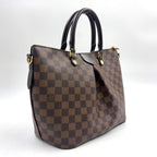 Louis Vuitton Sienna MM Damier Ebene Leather Brown Handbag Gold — view 2