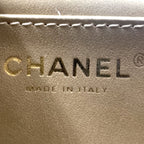 Chanel Coco Ball Mini Quilted Random Lambskin White Shoulder Bag Gold — view 4