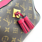 Louis Vuitton Saintonge Monogram Freesia Leather Pink Brown Shoulder Bag Gold — view 6