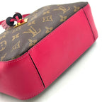 Louis Vuitton Saintonge Monogram Freesia Leather Pink Brown Shoulder Bag Gold — view 8