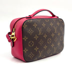 Louis Vuitton Saintonge Monogram Freesia Leather Pink Brown Shoulder Bag Gold — view 2