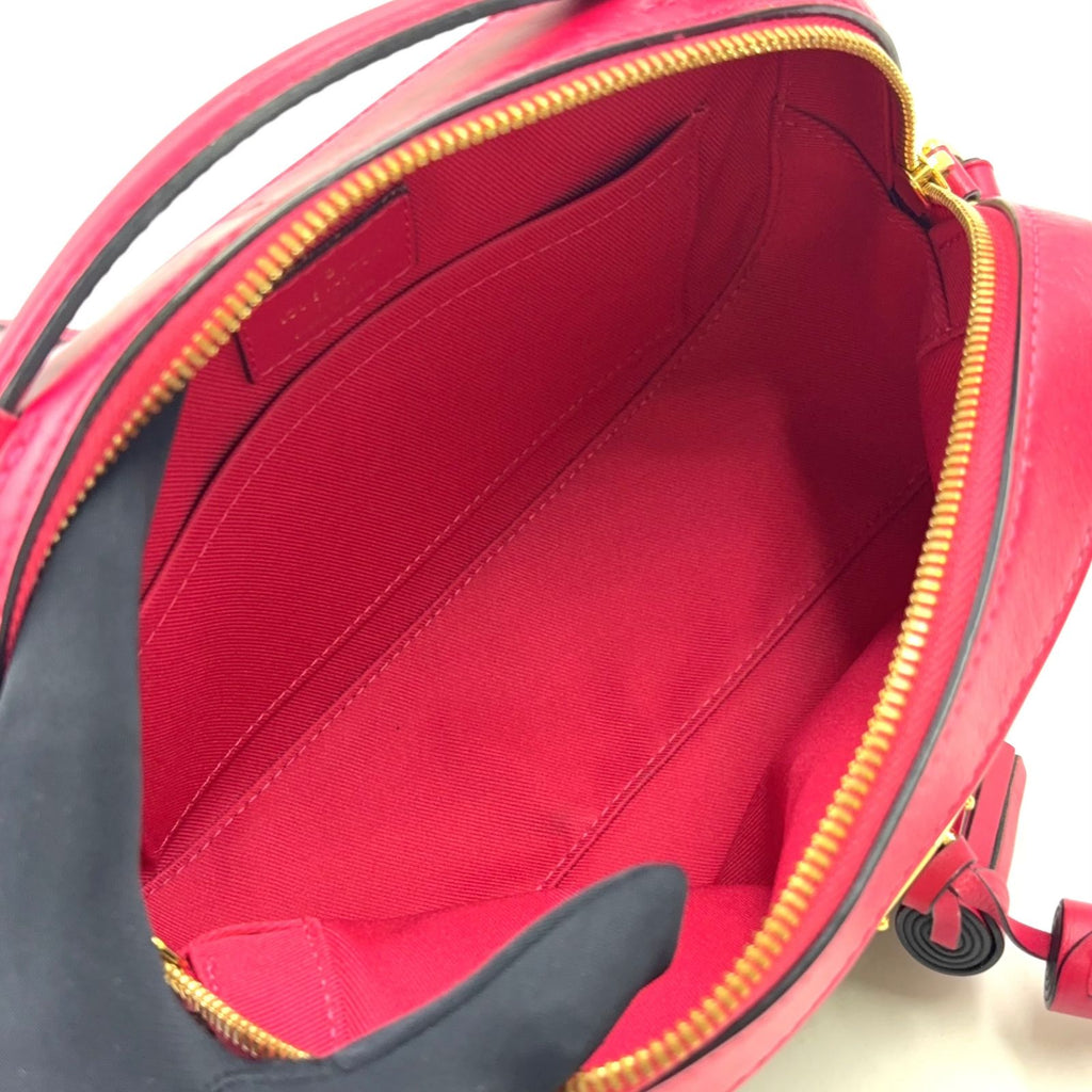 Louis Vuitton Saintonge Monogram Freesia Leather Pink Brown Shoulder Bag Gold — view 3