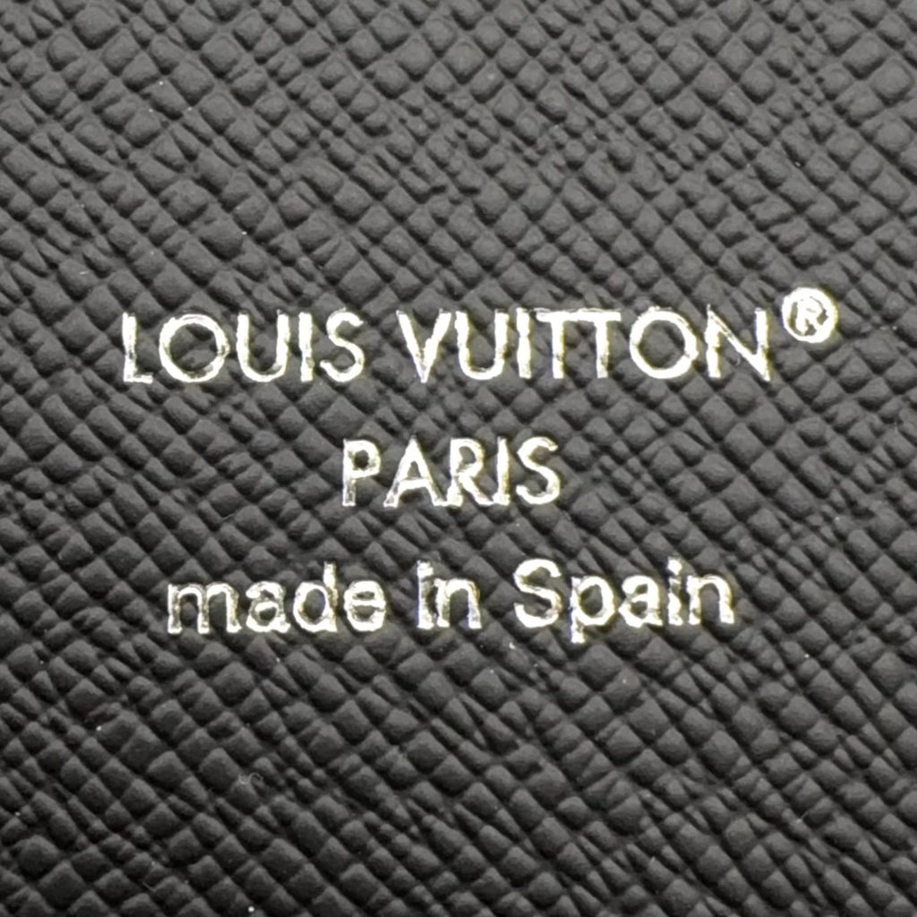Louis Vuitton Zippy Organizer NM Monogram Eclipse Wallet Leather Black Silver — view 4