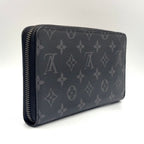 Louis Vuitton Zippy Organizer NM Monogram Eclipse Wallet Leather Black Silver — view 2