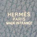 Hermes Picotin Lock Pm? Taurillon Leather Blue Handbag Silver — view 4