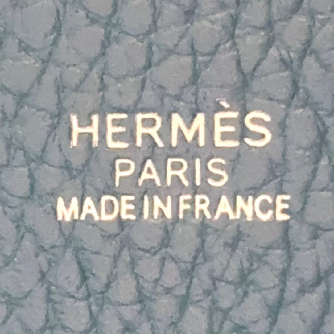 Hermes Picotin Lock Pm? Taurillon Leather Blue Handbag Silver — view 4