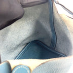 Hermes Picotin Lock Pm? Taurillon Leather Blue Handbag Silver — view 5