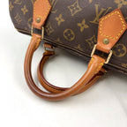 Louis Vuitton Speedy 30 Monogram Leather Brown Handbag Gold — view 6