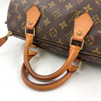Louis Vuitton Speedy 30 Monogram Leather Brown Handbag Gold — view 5